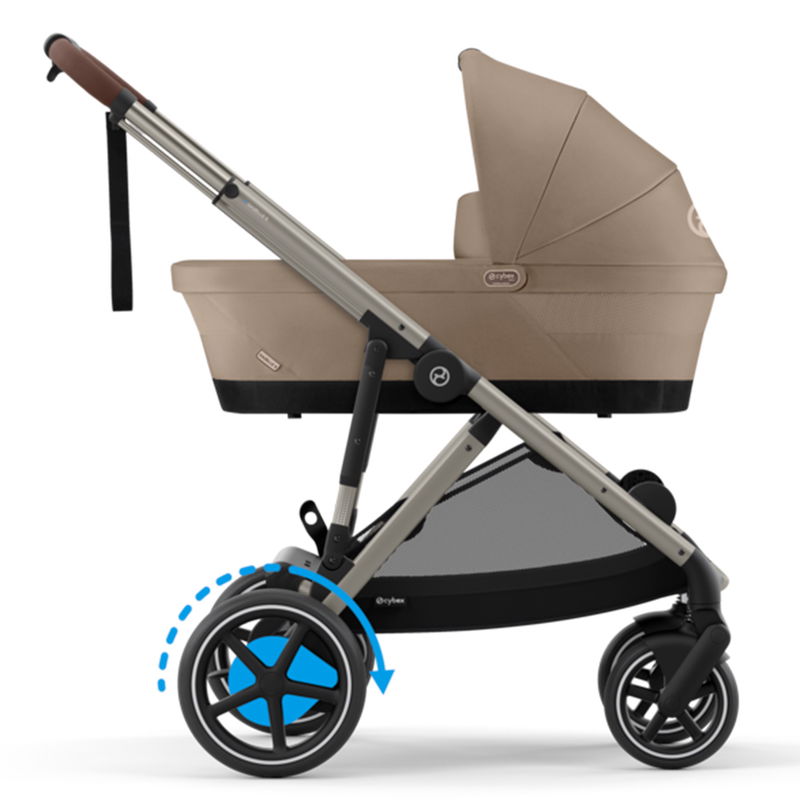 babyonlineshop Cybex eGazelle S Plus Bundle Almond Beige inkl. Babywanne Adapter Base Cloud T i-Size Outlet