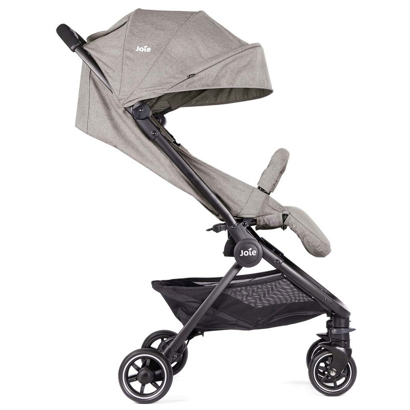 babyonlineshop Joie Pact Buggy Gray Flannel inkl. Regenverdeck Schlussverkauf