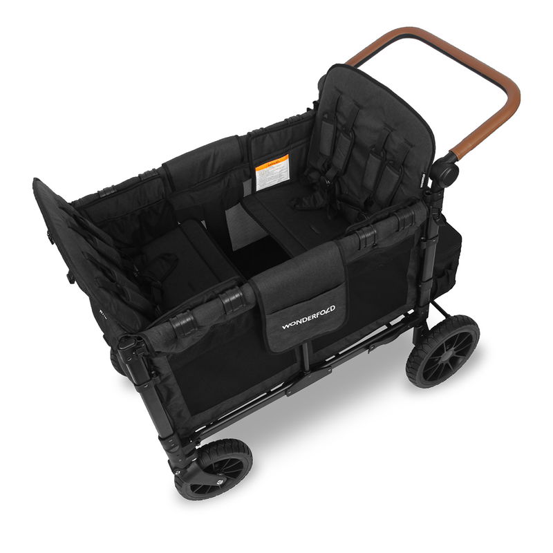 babyonlineshop WonderFold W4 Luxe Bollerwagen - Volcano Black Versandkostenfrei