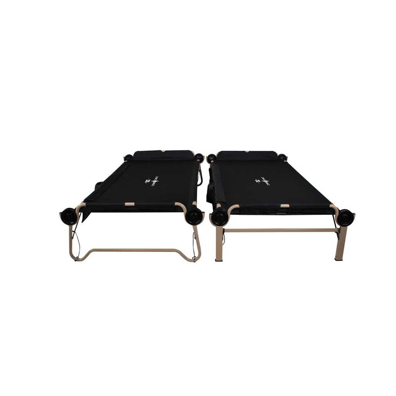 babyonlineshop Disc-O-Bed 2XL Etagenbett schwarz modernes Feld- und Campingbett Jubiläumsangebot