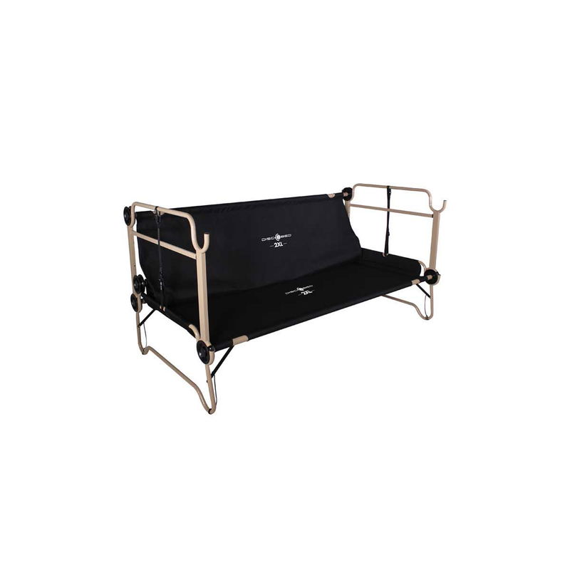 babyonlineshop Disc-O-Bed 2XL Etagenbett schwarz modernes Feld- und Campingbett Jubiläumsangebot