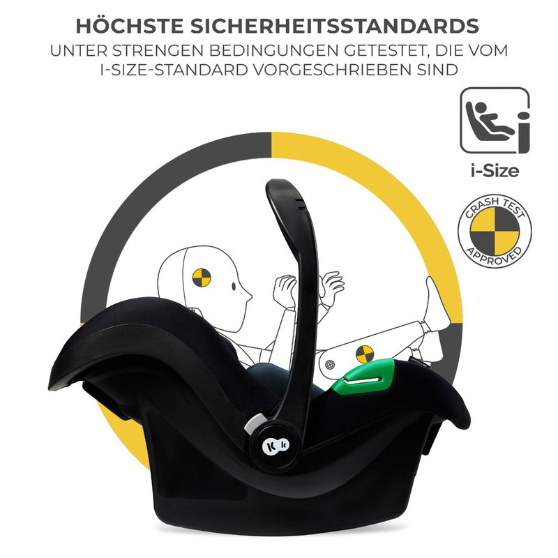 babyonlineshop Kinderkraft MINK PRO i-Size Kindersitz black 40-75 cm Sonderangebote