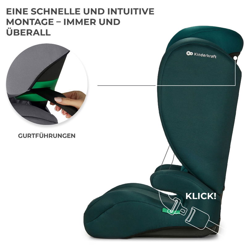 babyonlineshop Kinderkraft Kindersitz I-SPARK i-Size green Kostenlose Rückgabe
