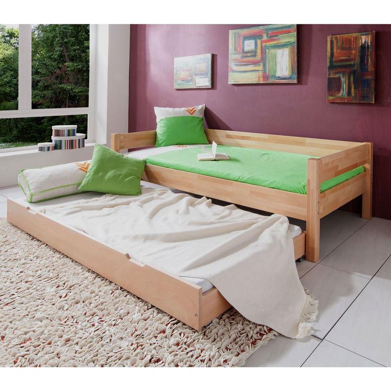 babyonlineshop Relita NIK Einzelbett Buche massiv Natur 90 x 200 cm Rabatte dieses Monats