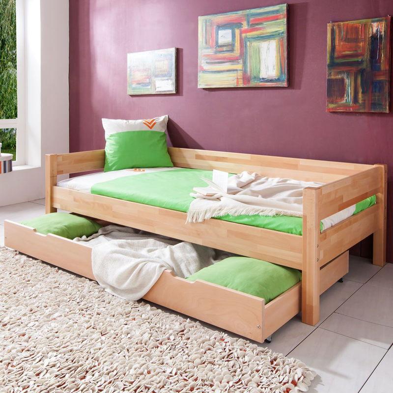 babyonlineshop Relita NIK Einzelbett Buche massiv Natur 90 x 200 cm Rabatte dieses Monats