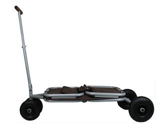 babyonlineshop Beachtrekker LiFe Bollerwagen blau stabil und leicht inkl. Feststellbremse Schlussverkauf