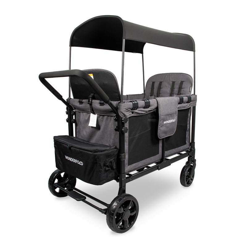 babyonlineshop WonderFold W4 Original Bollerwagen - Charcoal Grey Versandkostenfrei
