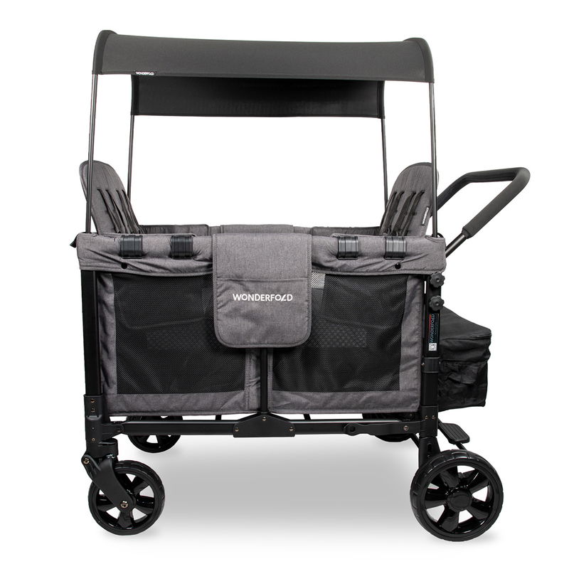 babyonlineshop WonderFold W4 Original Bollerwagen - Charcoal Grey Versandkostenfrei