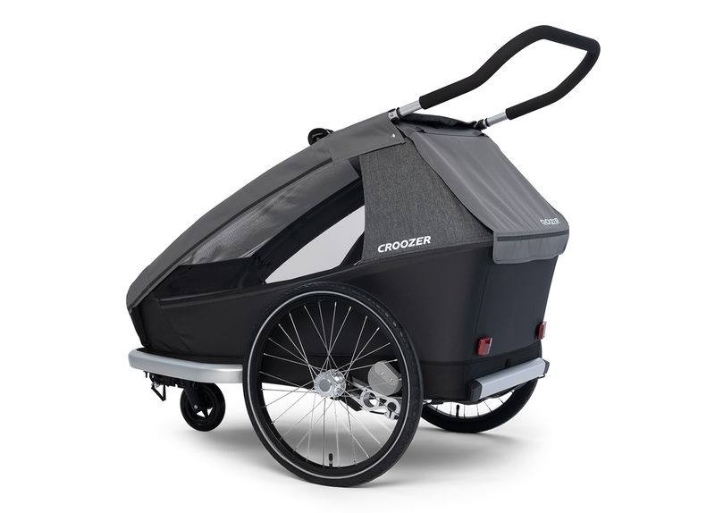 babyonlineshop Croozer Kid Keeke 2 Mountain grey 2in1 Fahrradanhänger & Buggy-Set Black Friday