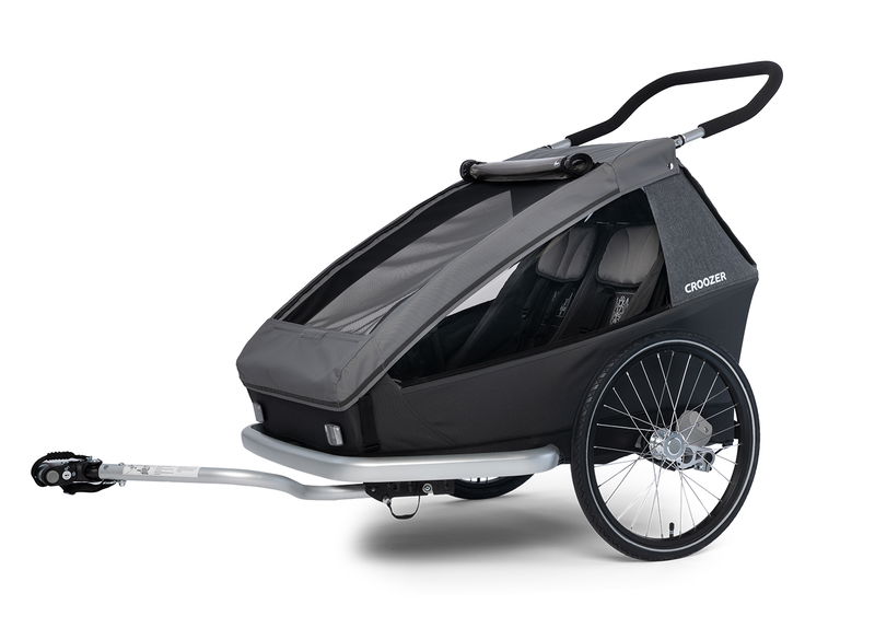 babyonlineshop Croozer Kid Keeke 2 Mountain grey 2in1 Fahrradanhänger & Buggy-Set Black Friday