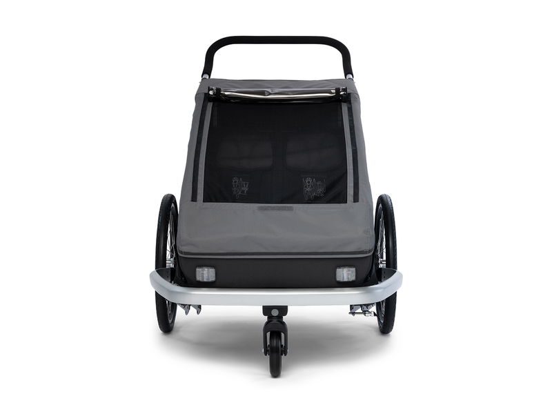babyonlineshop Croozer Kid Keeke 2 Mountain grey 2in1 Fahrradanhänger & Buggy-Set Black Friday