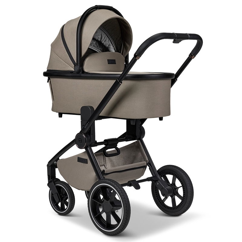 babyonlineshop Moon Resea Plus Kinderwagen Set mit Adapter und Cosmo Babyschale - mud Valentinstagsangebot