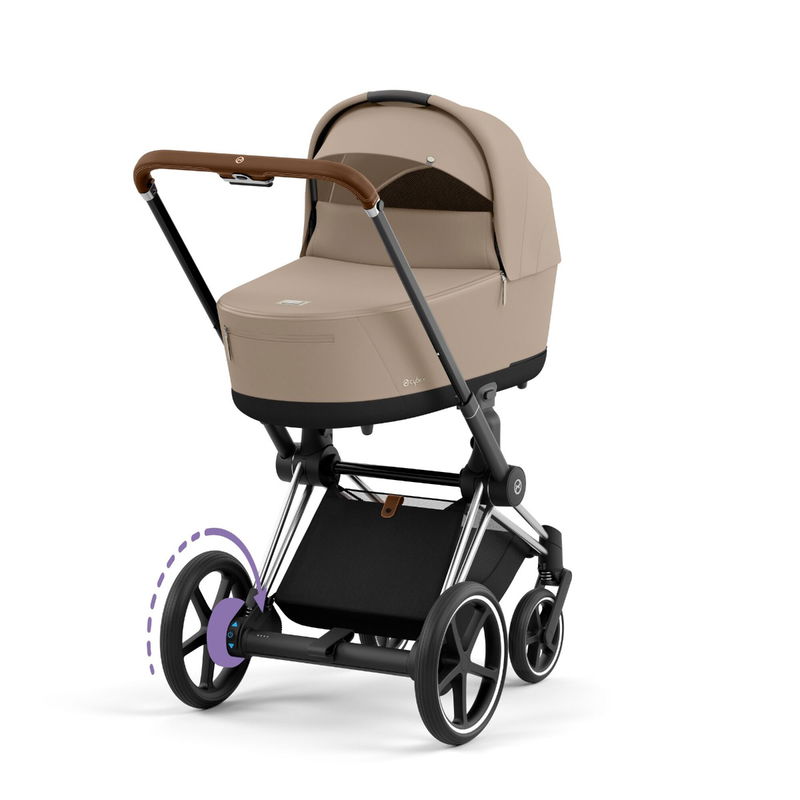 babyonlineshop CYBEX e-PRIAM Kinderwagen Cozy Beige Bundle New Generation inkl. Zubehörartikel Zeitlich begrenztes Angebot
