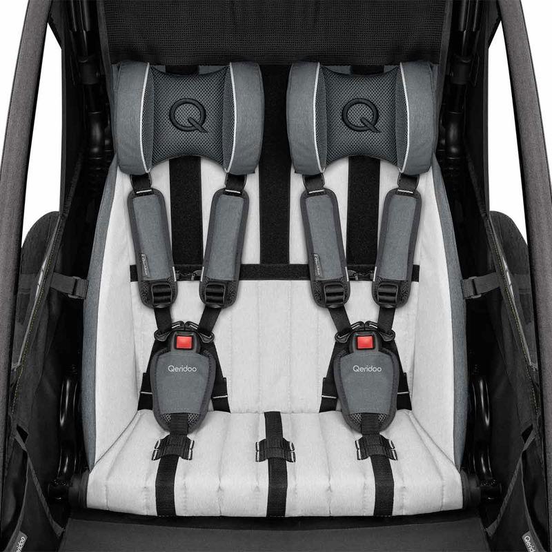 babyonlineshop Qeridoo Sportrex 2 Fahrradanhänger Lime Green 2023 limitiertes Design Große Rabatte