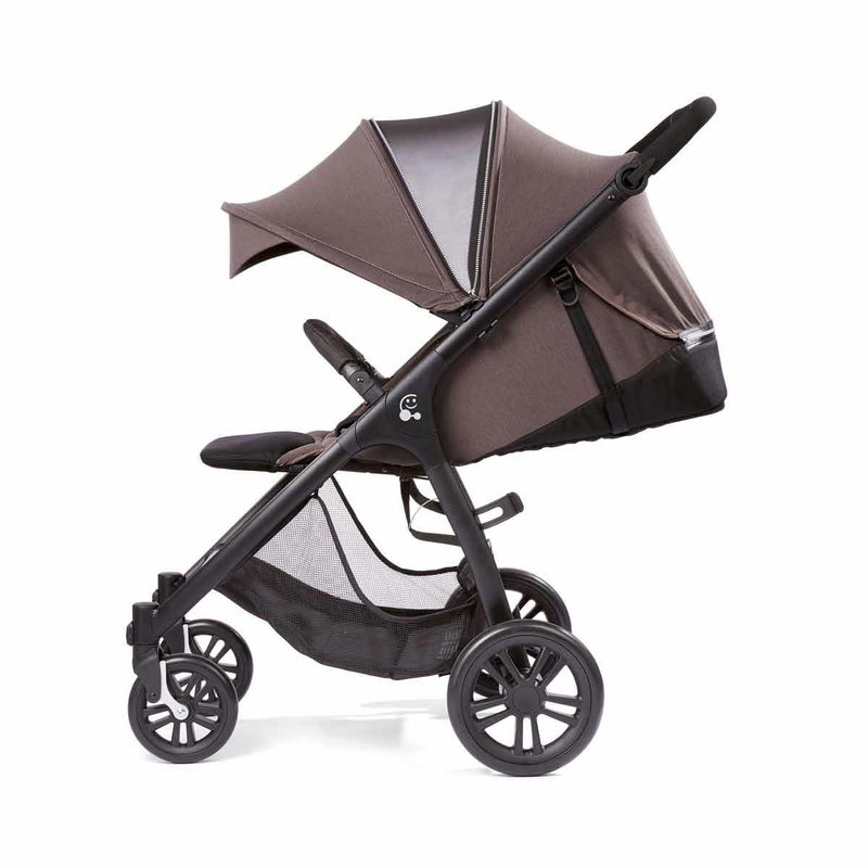 babyonlineshop Gesslein Smiloo Happy Buggy taupe melange Gestell schwarz Bestseller