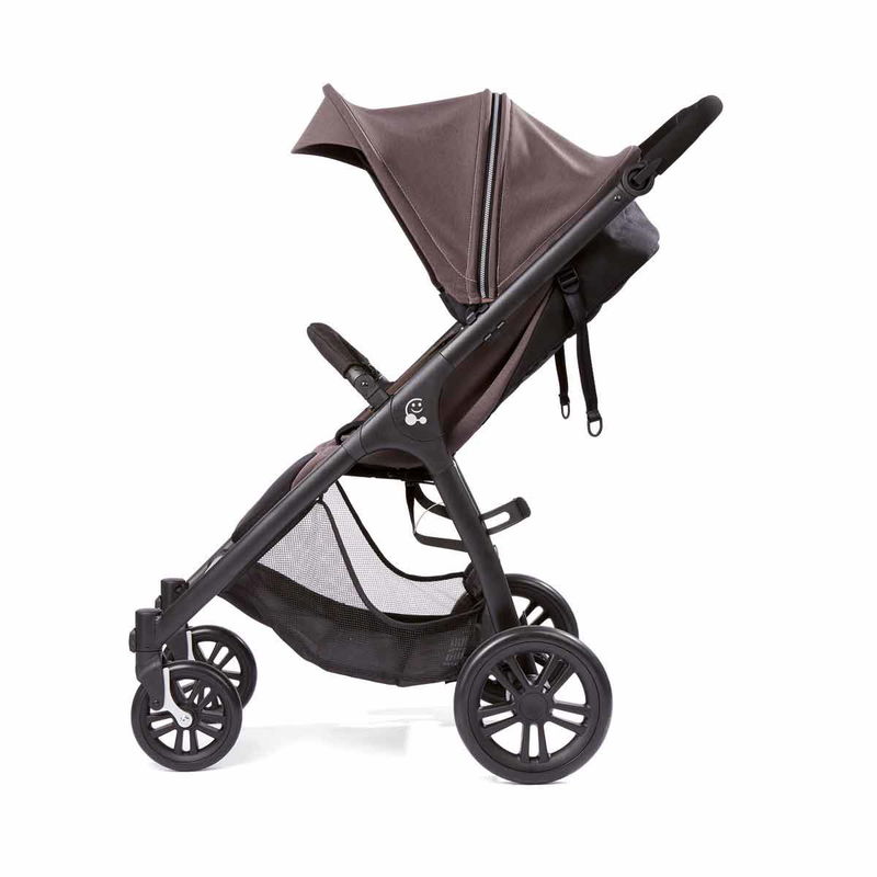 babyonlineshop Gesslein Smiloo Happy Buggy taupe melange Gestell schwarz Bestseller