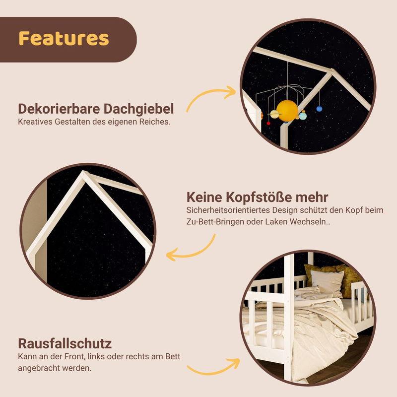 babyonlineshop Artkid Benni Hausbett Natur 90 x 200 cm VIP-Rabatte