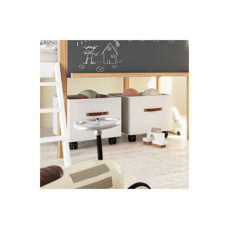 babyonlineshop Nature Kid Cory Hausbett mit Rutsche 90 x 200 weiß Super Sparpreis