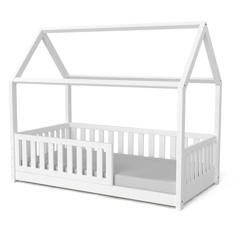 babyonlineshop Nature Kid Lilly Hausbett Kiefer weiß lackiert Liegefläche 140 x 200 cm Bis zu 65% Rabatt