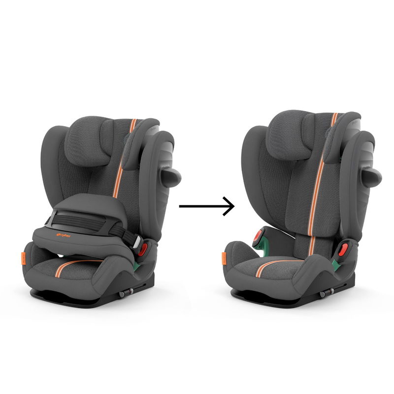 babyonlineshop CYBEX Pallas G i-Size Plus Kindersitz Lava Grey Gruppe 1 2 3 Fabrikladen