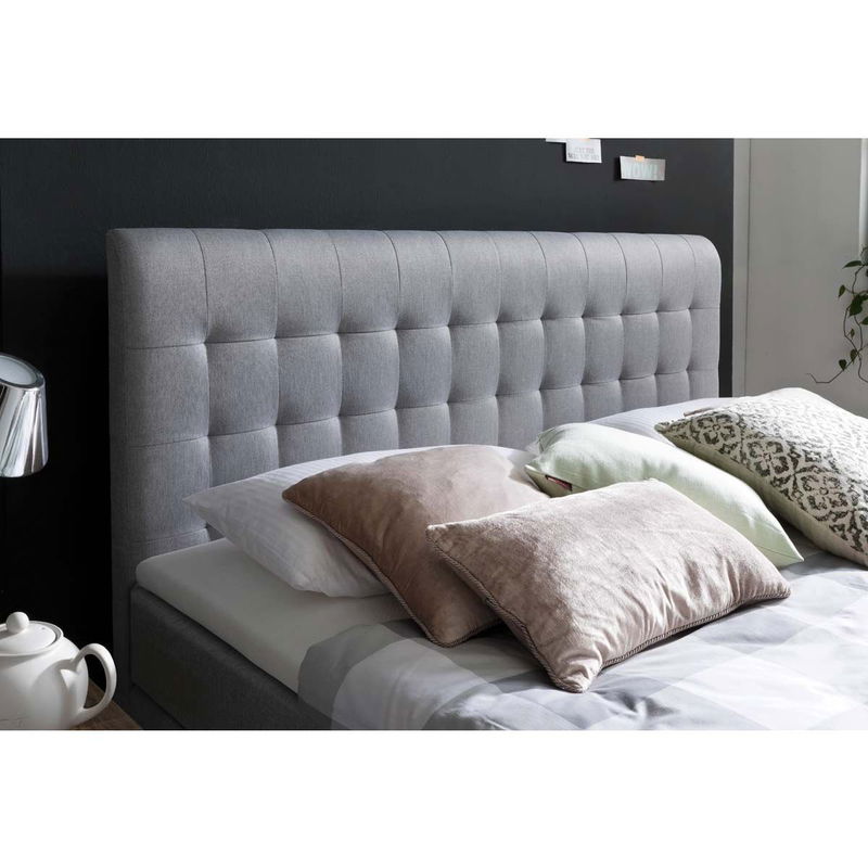 babyonlineshop Meise Möbel Massello Boxspringbett 180 x 200 cm hellgrau Stoff - inklusive Lieferung Saisonschlussverkauf