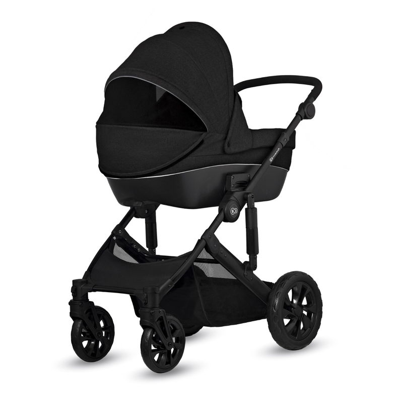 babyonlineshop Kinderkraft Kinderwagen 3in1 PRIME LITE Mink Pro black Valentinstagsangebot