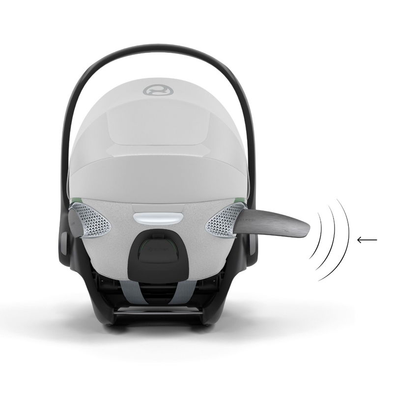 babyonlineshop CYBEX Cloud T i-Size Plus Platinum White Babyschale Letzte 3 Tage