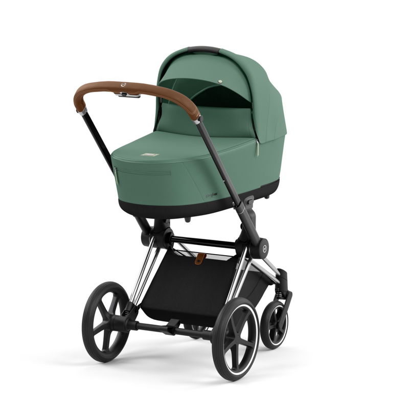 babyonlineshop CYBEX PRIAM Kinderwagen Leaf Green Bundle New Generation inkl. Zubehörartikel Kauf eins, bekomm eins gratis