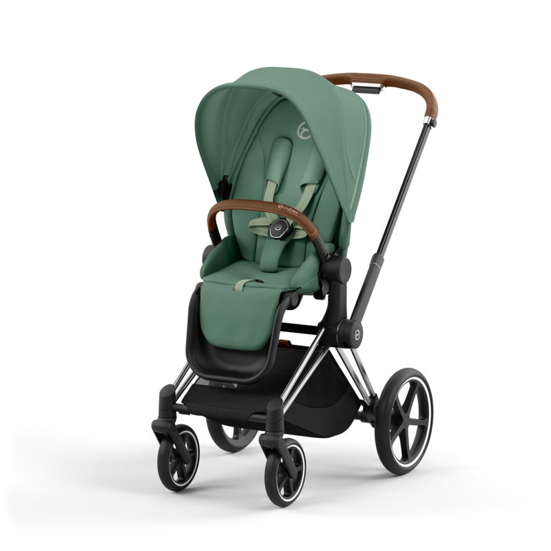 babyonlineshop CYBEX PRIAM Kinderwagen Leaf Green Bundle New Generation inkl. Zubehörartikel Kauf eins, bekomm eins gratis