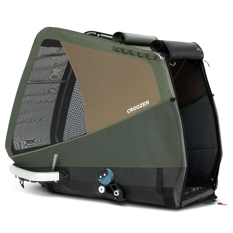 babyonlineshop Croozer Dog Tammo Moss green Fahrradanhänger für sehr große Hunde geeignet Sonderangebote