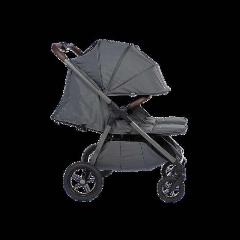 babyonlineshop MastSwiss M.Twin x VOLCANIC ASH Geschwisterwagen Begrenzte Freigabe