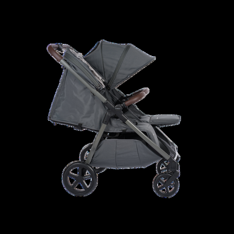 babyonlineshop MastSwiss M.Twin x VOLCANIC ASH Geschwisterwagen Begrenzte Freigabe