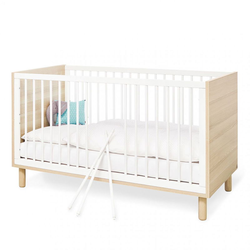 babyonlineshop Pinolino Flow Kinderzimmer breit groß Dekor Esche/weiß Blitzverkäufe