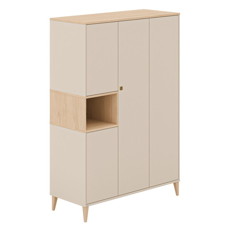 babyonlineshop Paidi Mila & Ben Kinderzimmer 4-türig Cashmere-Beige / Scandinavian-Wood Fabrik Onlineshop