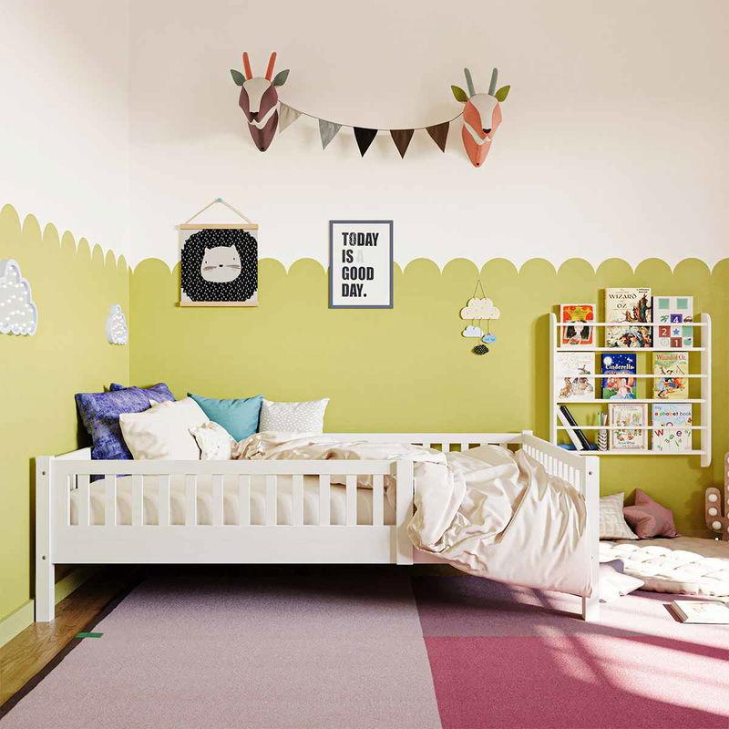 babyonlineshop Nature Kid Lilly Einzelbett weiß 120x200 cm Großer Ausverkauf