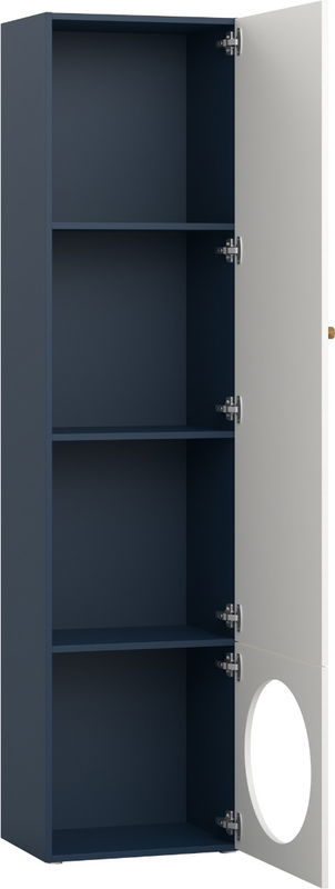 babyonlineshop Vox RELI - Bücherregal schmal UK 3/4 mit Eichengriff / Indigo Saisonschlussverkauf