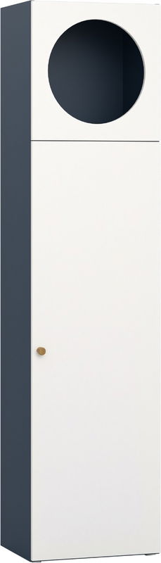 babyonlineshop Vox RELI - Bücherregal schmal UK 3/4 mit Eichengriff / Indigo Saisonschlussverkauf