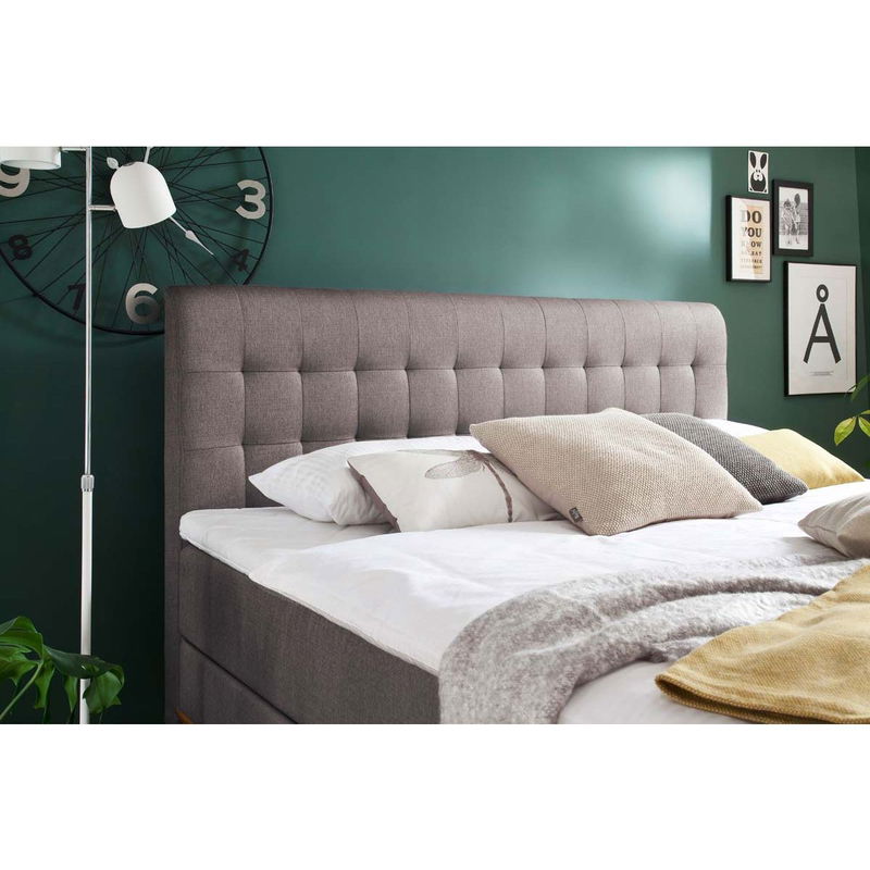 babyonlineshop Meise Möbel Massello Boxspringbett 180 x 200 cm taupe Stoff - inklusive Lieferung Online Outlet