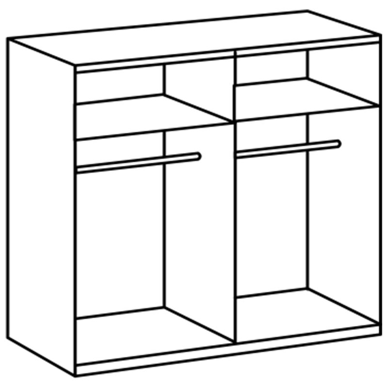 babyonlineshop Wimex toronto Schwebetürenschrank 200 cm Weiß/Grey Tägliche Deals