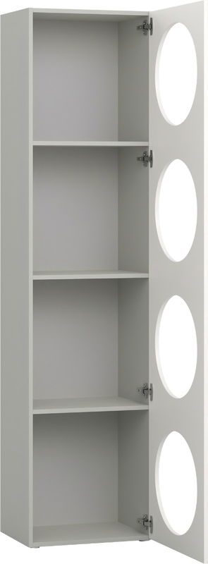 babyonlineshop Vox RELI - Bücherregal schmal mit Frontoption: 7 Gehäuse: Grau Front: Alabasterweiß Flash Sale