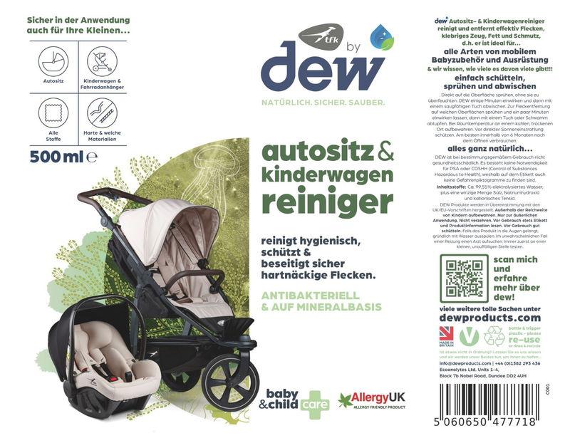 babyonlineshop tfk by dew - Autositz und Kinderwagen Reiniger (500ml) Begrenzte Freigabe
