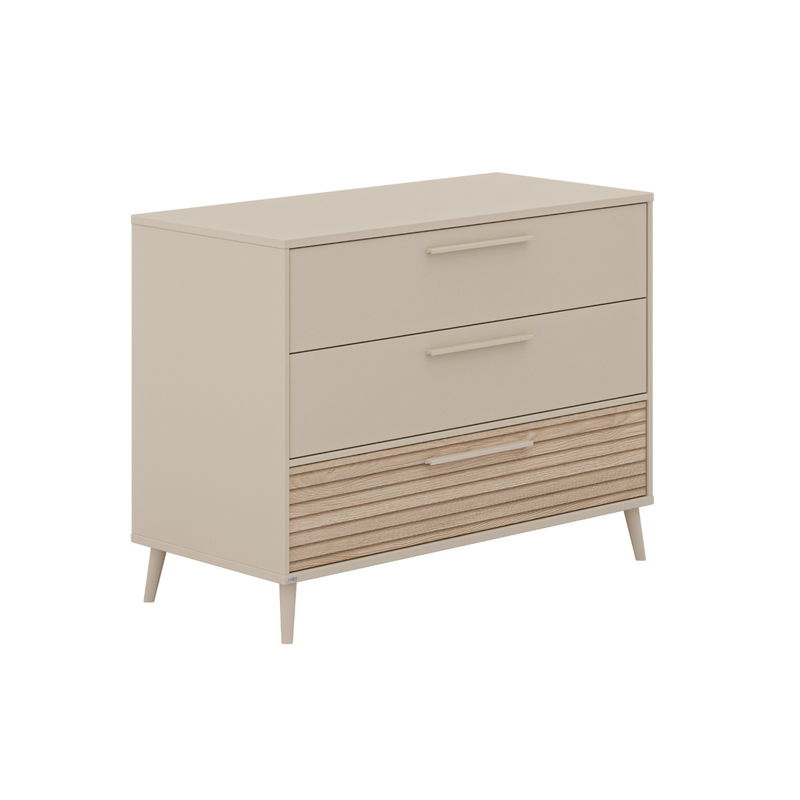 babyonlineshop Paidi Eefje Kinderzimmer 3-türig breit Cashmere-Beige / Groovy-Oak Sonderangebot der Fabrik