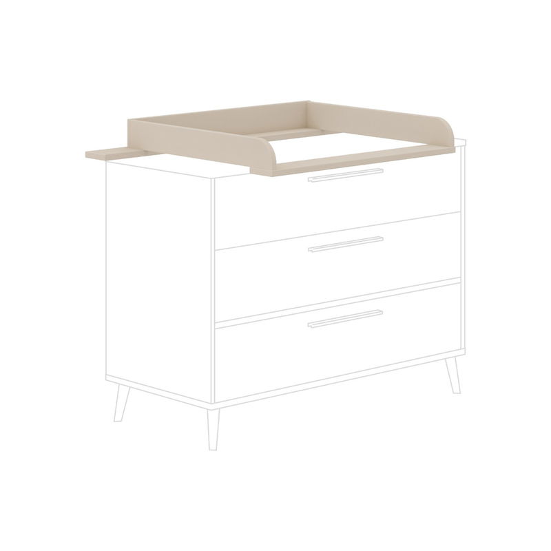 babyonlineshop Paidi Eefje Kinderzimmer 3-türig breit Cashmere-Beige / Groovy-Oak Sonderangebot der Fabrik