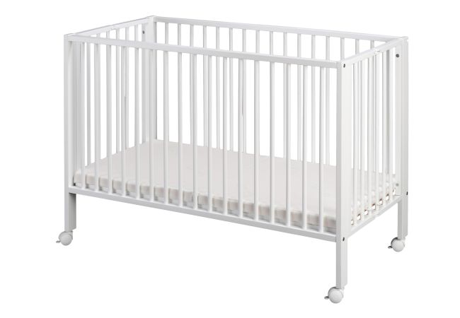 babyonlineshop Relita BELLA Babybett Buche massiv weiß lackiert 70 x 140 cm