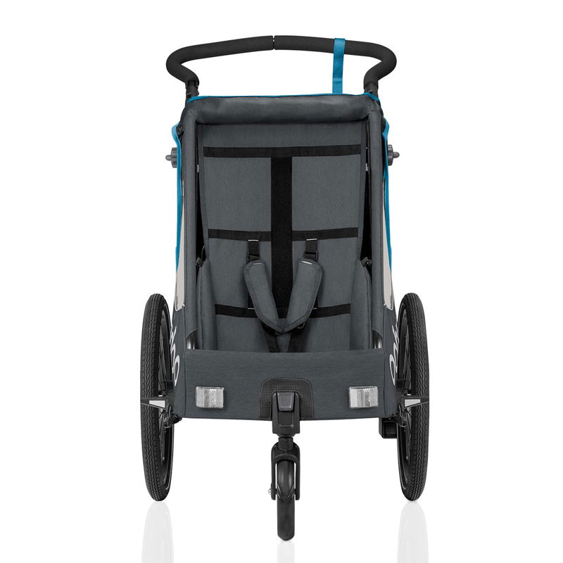 babyonlineshop Qeridoo Qupa1 Blue Fahrradanhänger 360-Grad-Buggyrad und Deichsel 2023 50% Rabatt für begrenzte Zeit