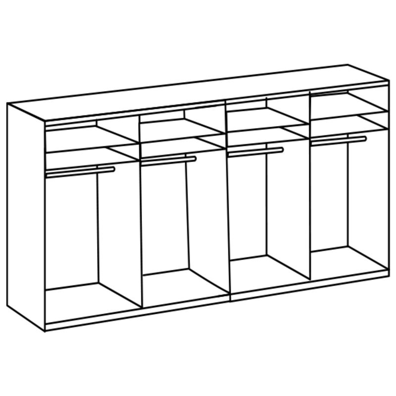 babyonlineshop Wimex Norderstedt Schwebetürenschrank 360x236 cm Graphit Heißer Verkauf