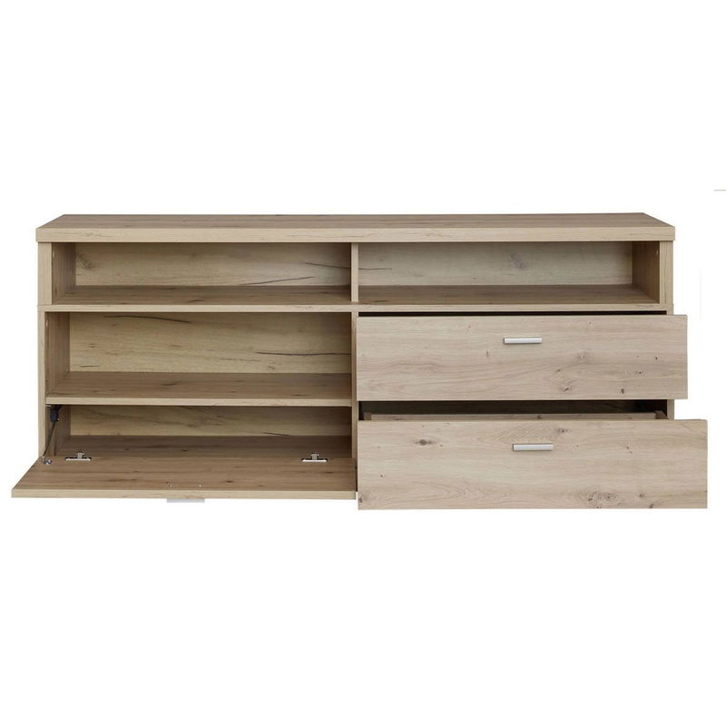 babyonlineshop trendteam Echo TV-Lowboard beleuchtet Artisan Eiche melamin Neueste Mode