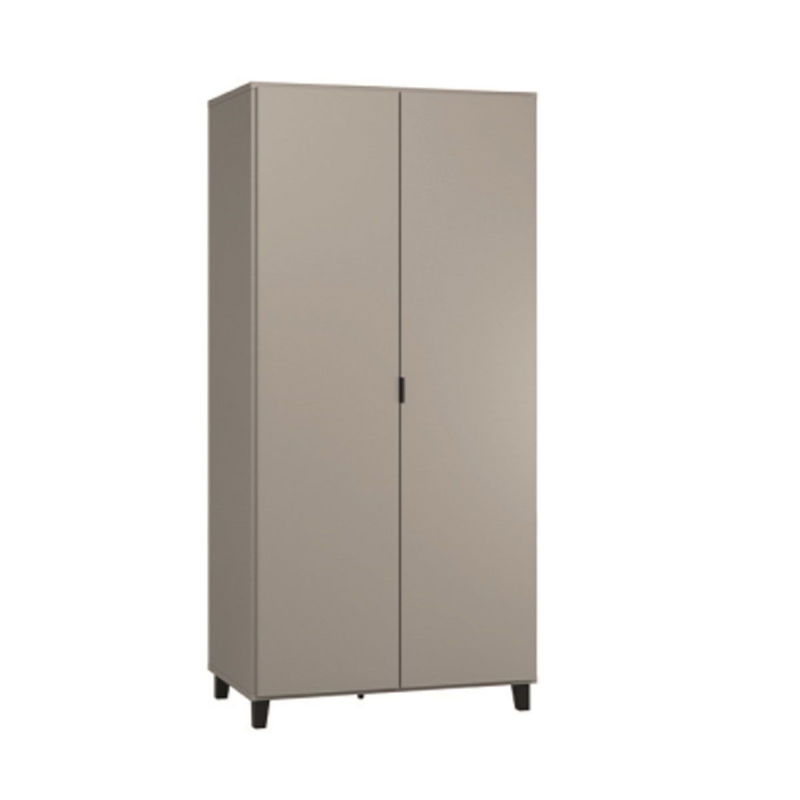 babyonlineshop VOX Simple Kleiderschrank 2-türig grau/schwarz Online Outlet