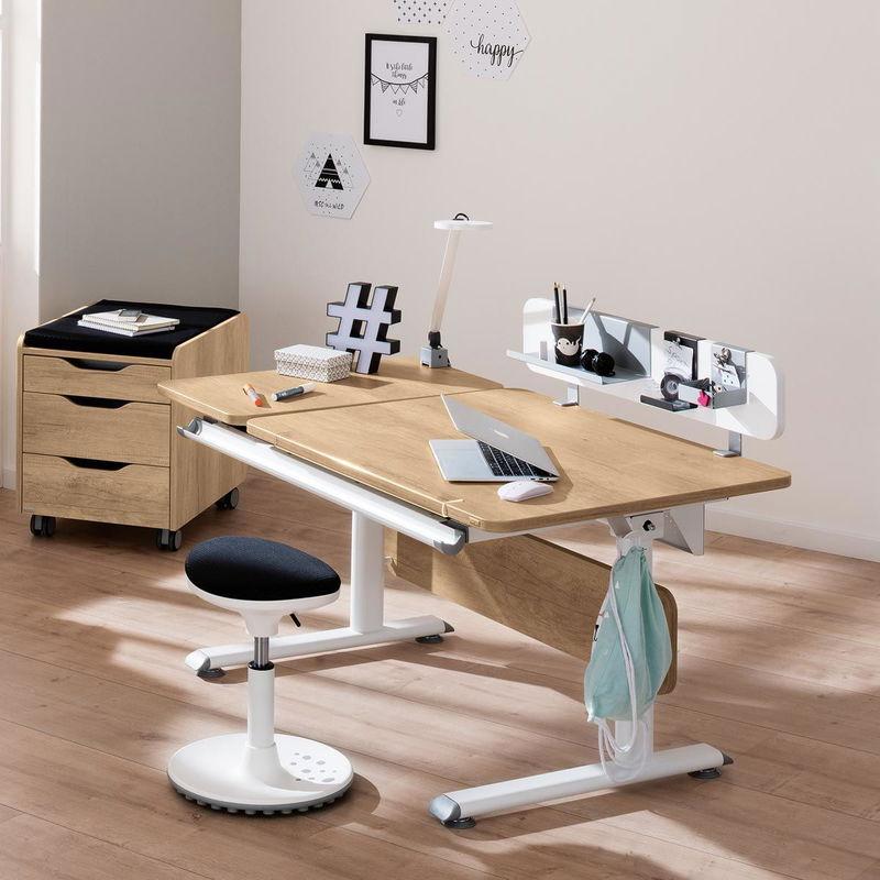babyonlineshop Paidi Rollcontainer 3S Eiche-Nebraska für Schreibtisch Diego - 3 Schubkästen Blitzangebot