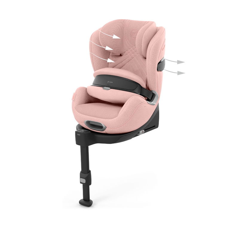 babyonlineshop CYBEX Anoris T2 i-Size Kindersitz Plus Peach Pink Ab 15 Monate bis ca. 7 Jahre Saisonale Angebote